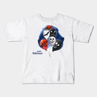 Happy Halloween Balloon Flying Kids T-Shirt